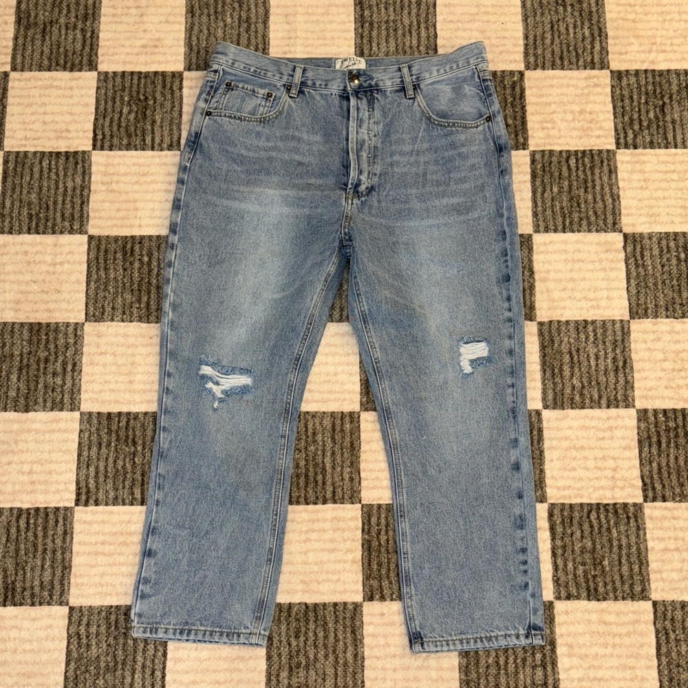 Classic Blue Women's Cropped Jeans
